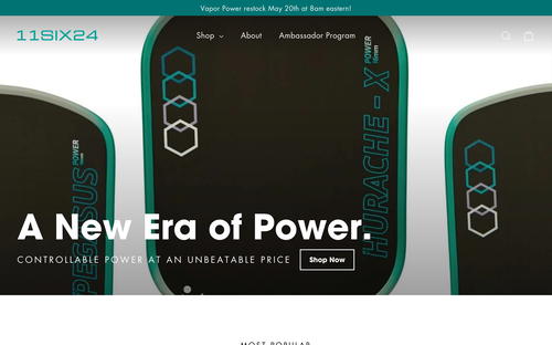 11Six24 website screenshot