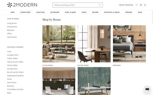 2Modern website screenshot