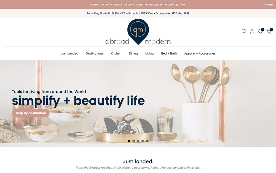 Abroad Modern website