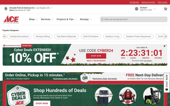 Ace Hardware screenshot