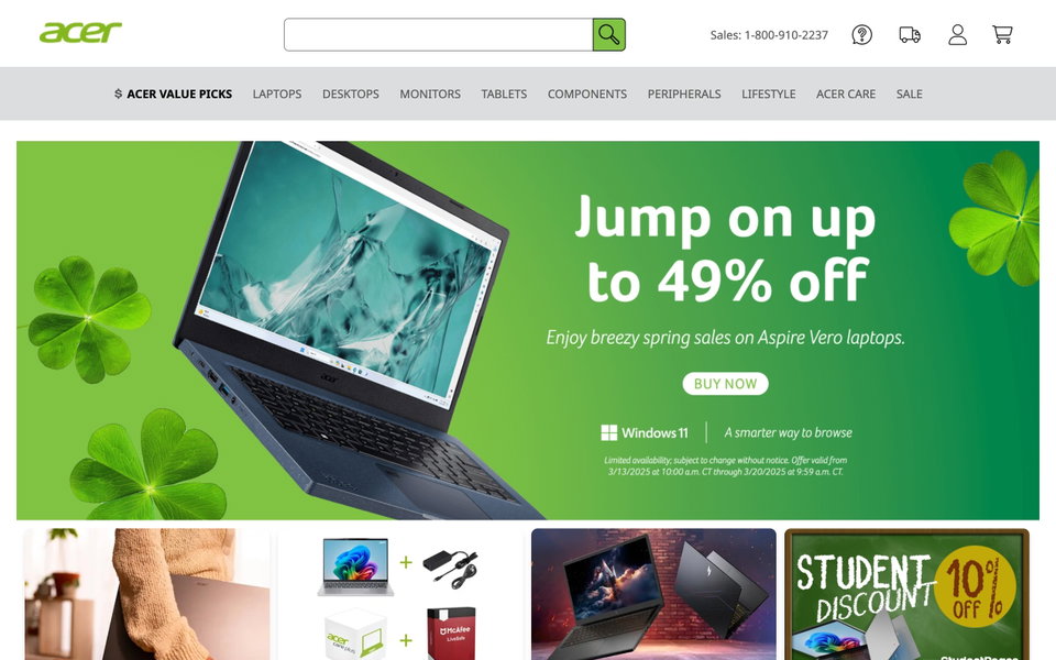 Acer Store website