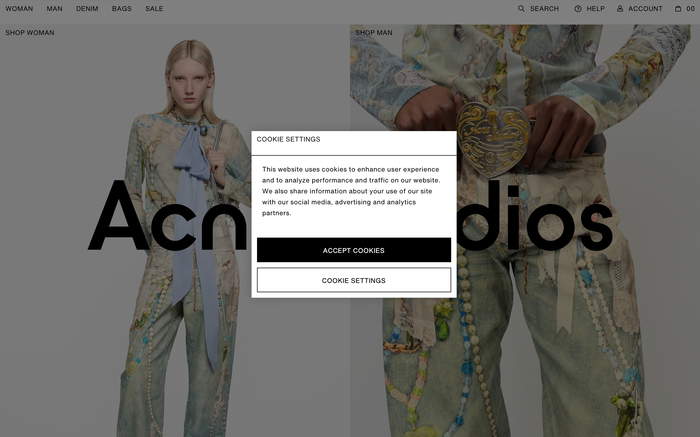 Acne Studios screenshot