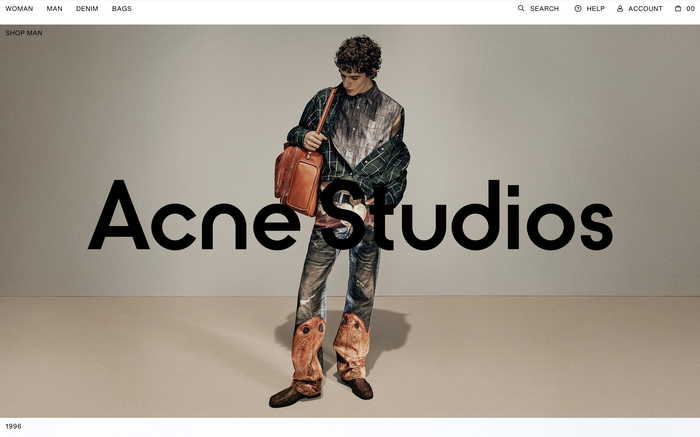 Acne Studios screenshot
