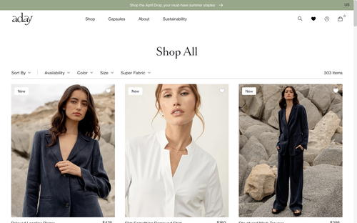 ADAY website screenshot