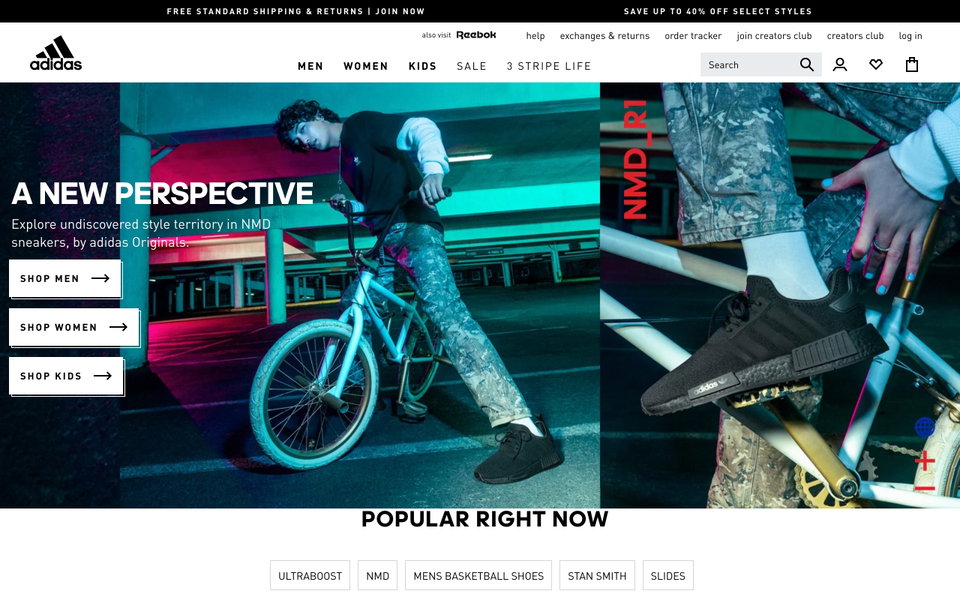 adidas website
