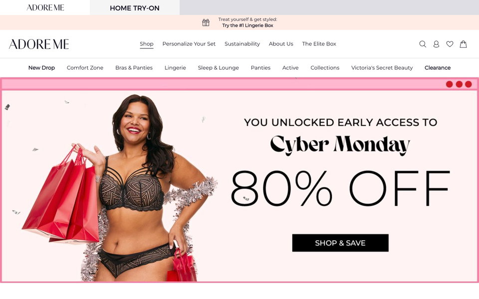 Adore Me website