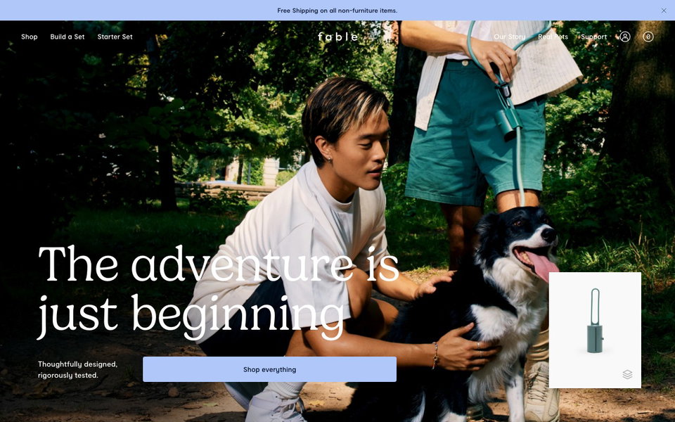 Adventure awaits website