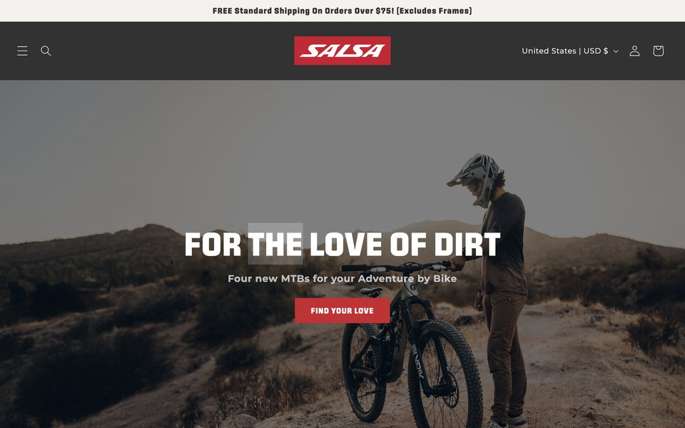 Adventure by Bike website