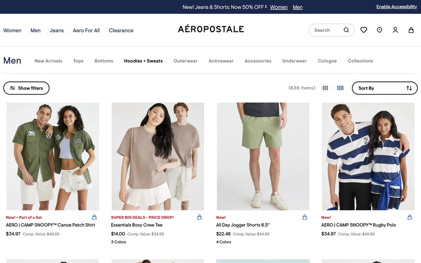 Aeropostale on Shomp