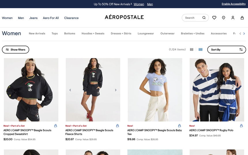 Aeropostale on Shomp