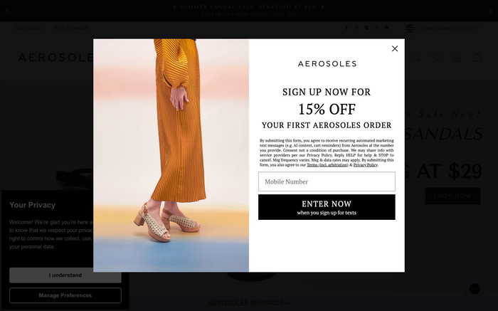 Aerosoles screenshot