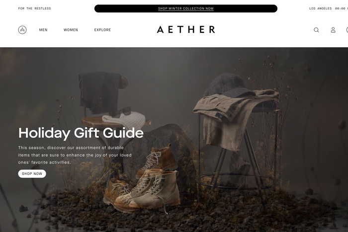 AETHER Apparel screenshot