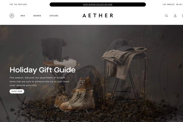 AETHER Apparel screenshot