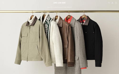 Aimé Leon Dore website screenshot