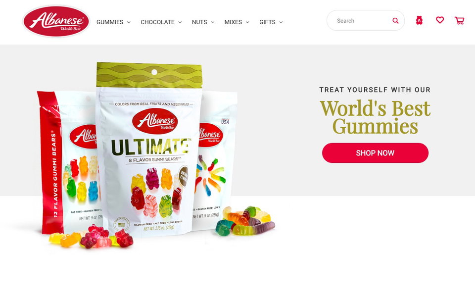 Albanese Confectionery website