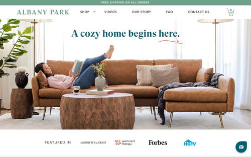 Albany Park website screenshot