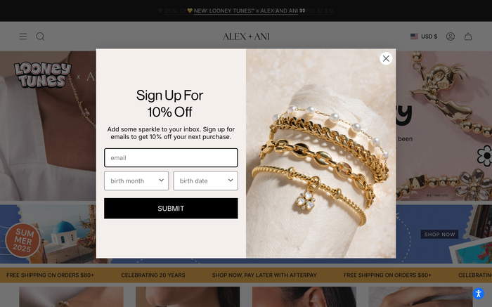 Alex and Ani screenshot