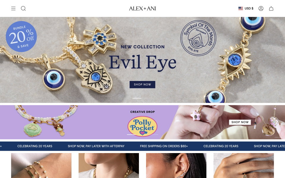 Alex and Ani website