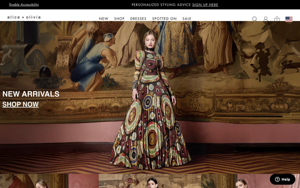 Alice + Olivia website