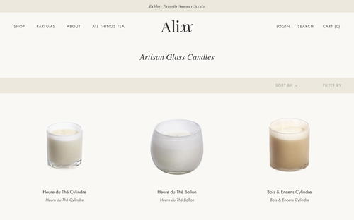 Alixx website screenshot