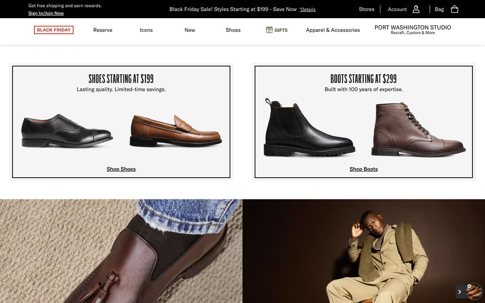 Allen Edmonds website