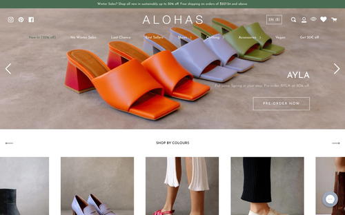 ALOHAS website screenshot