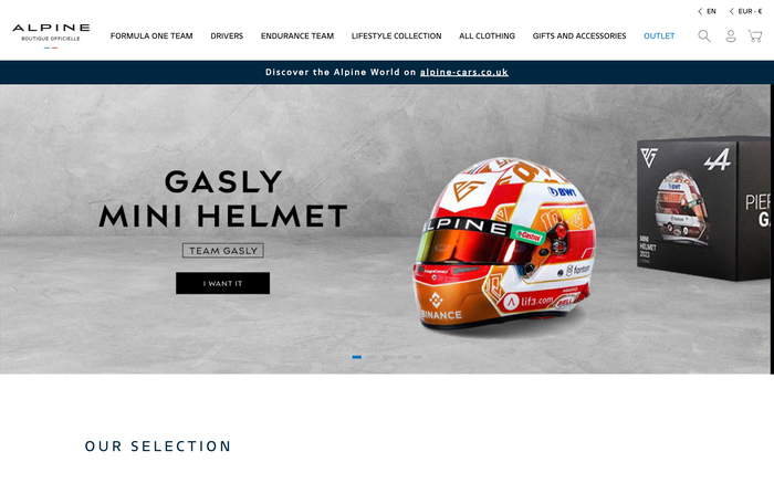 Alpine F1 Store screenshot