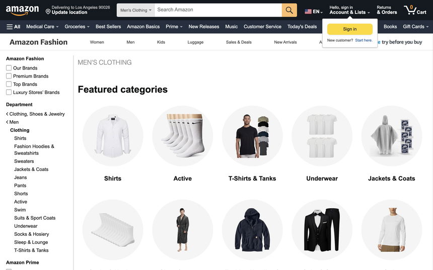 Amazon Fashion on Shomp