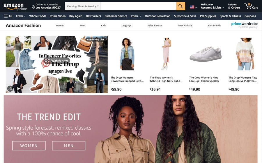 Amazon Fashion on Shomp