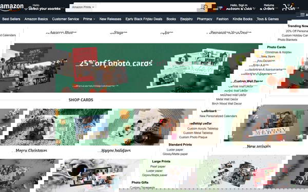 Amazon Prints screenshot