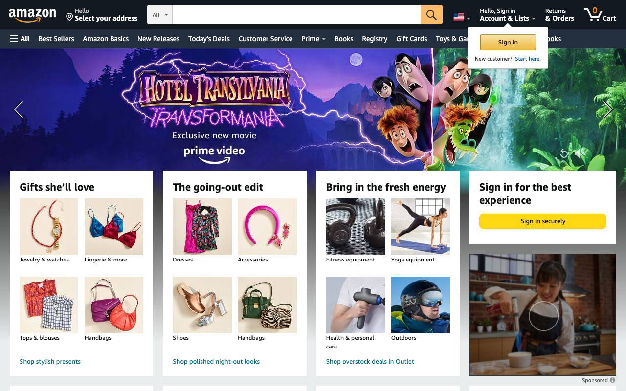 Amazon screenshot