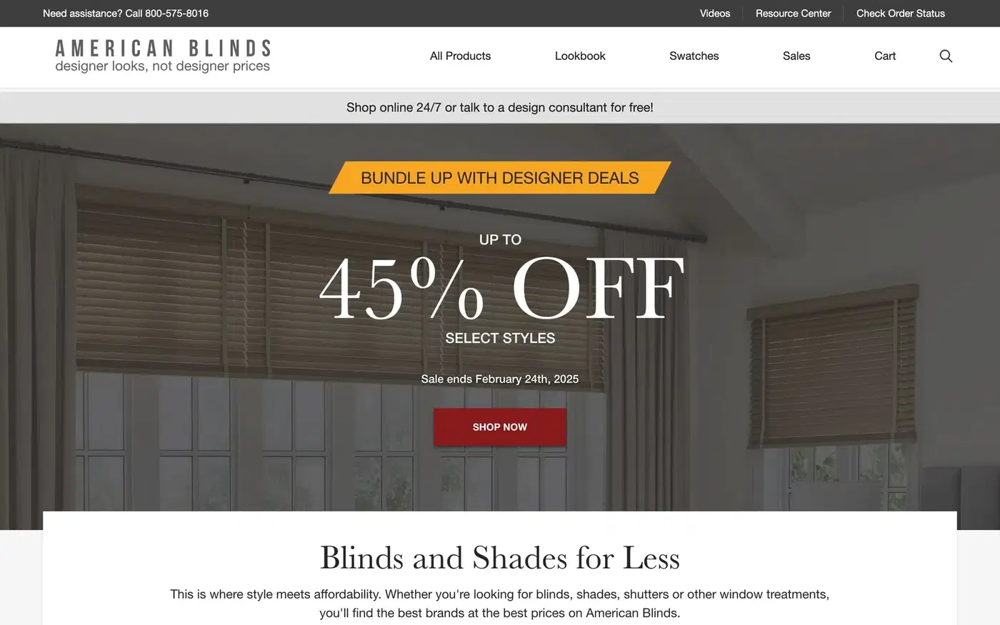American Blinds screenshot