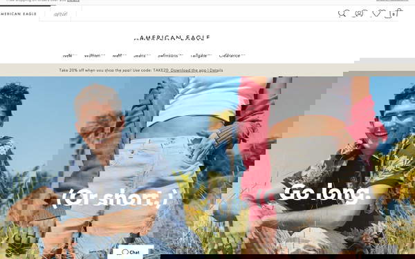 American Eagle Outfitters screenshot