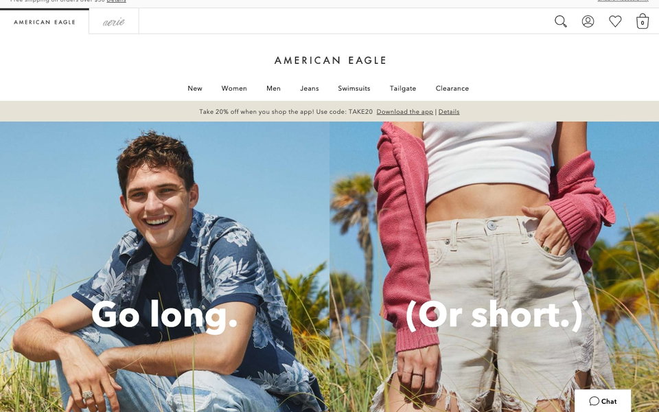 American Eagle Outfitters website
