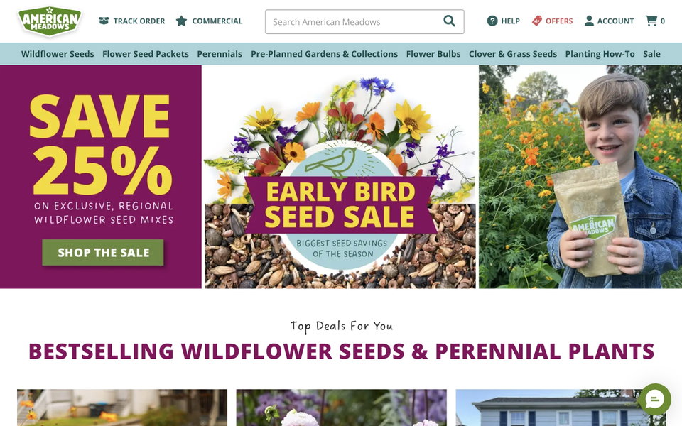 American Meadows website