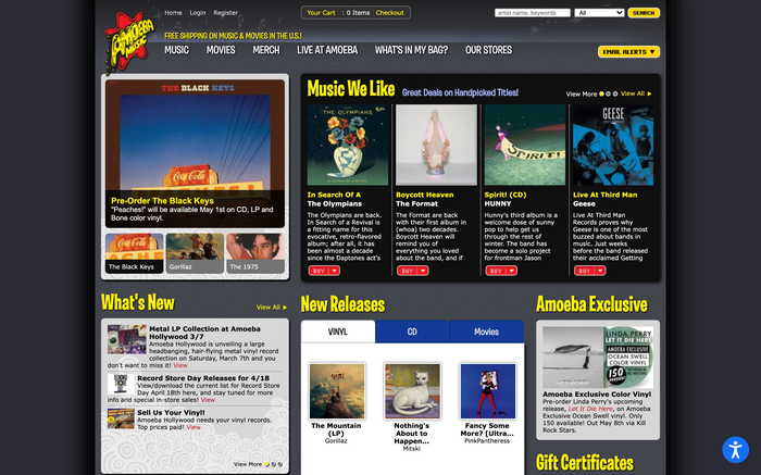 Amoeba Music screenshot