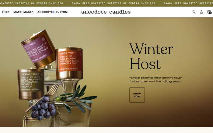 Anecdote Candles screenshot