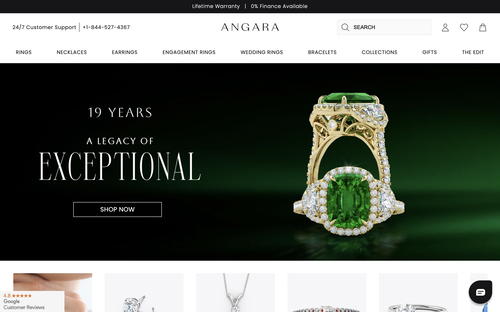 Angara website screenshot