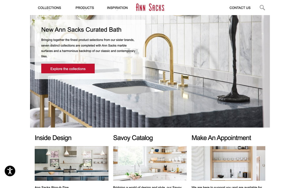 ANN SACKS website