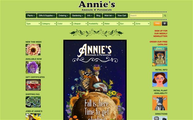 Annie's Annuals on Shomp