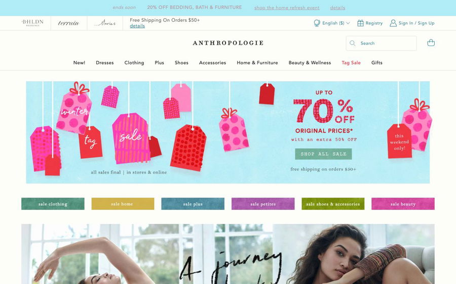 Anthropologie on Shomp