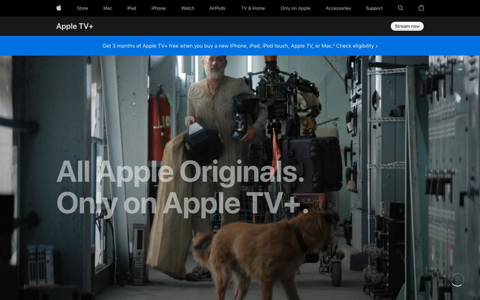 Apple TV+ website