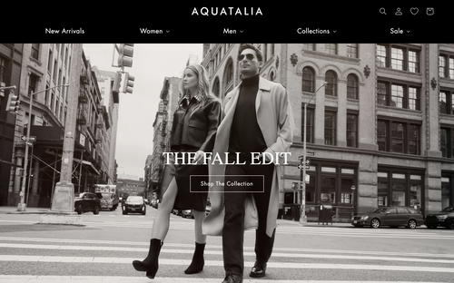 Aquatalia website screenshot