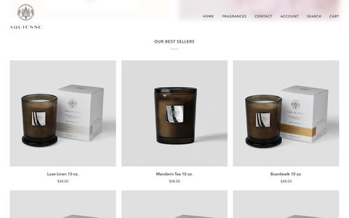 AQUIESSE website screenshot