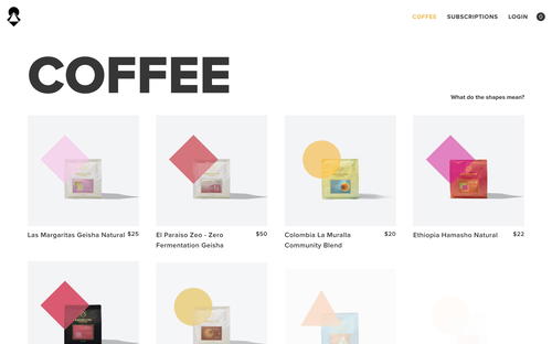 Archetype Coffee website screenshot