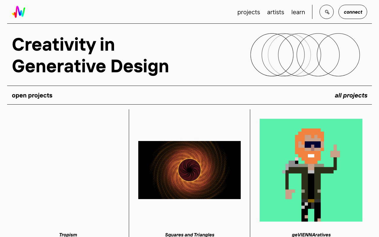 Art Blocks screenshot