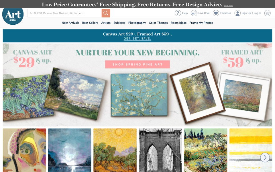 Art.com website