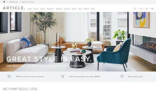 Article website screenshot