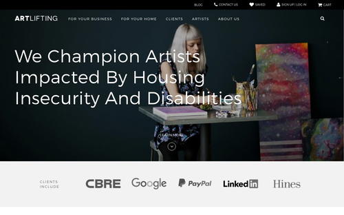 ArtLifting website screenshot