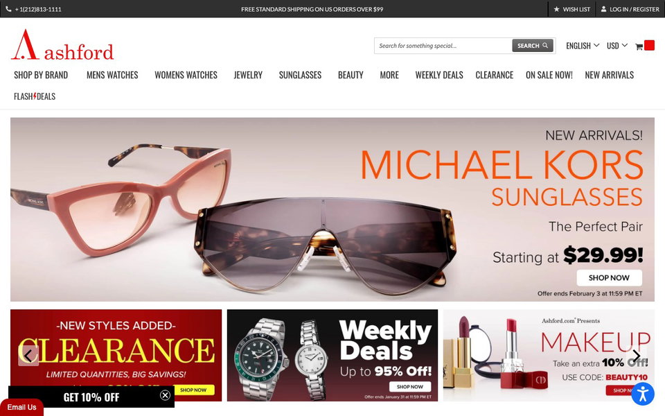 Ashford website